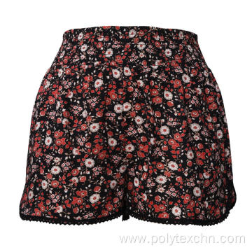 Ladies Shorts High Waisted Wide Leg